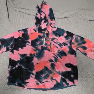 Tek Gear Pink and Black Tie-Dye Pullover